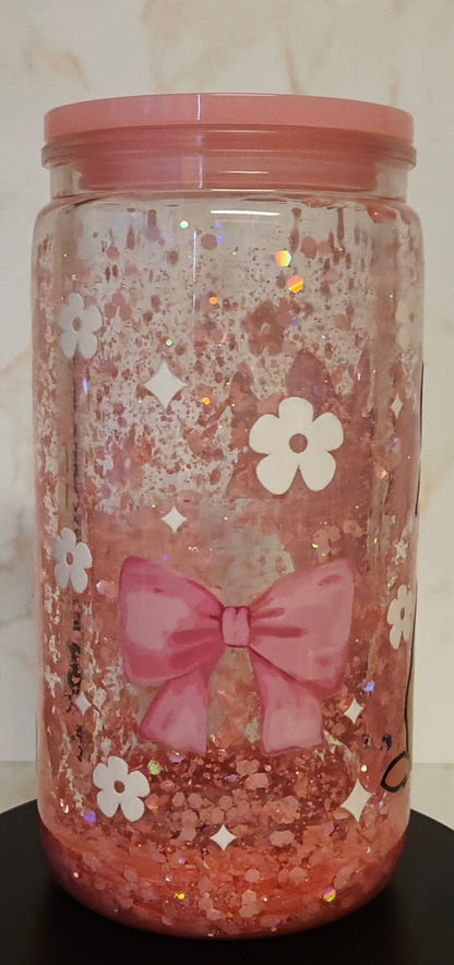 Highland Cow Pink Bow